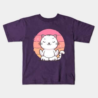 Yoga Cat Kids T-Shirt